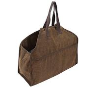 SALALIS Borsa per Legna da Ardere in Tela Resistente per Legna da Ardere, Barbecue da Campeggio, per il Trasporto di Legno, Terreno, Roccia, Acciaio, 22,8 Pollici