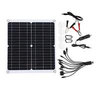 SALALIS Caricatore Doppio USB Portatile da Pannello Solare da 20 W per Uso Esterno di Emergenza Monocristallino per Telefoni Cellulari, Fotocamere Sportive