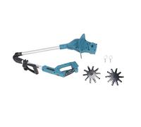 SALALIS Coltivatore Elettrico a Batteria Potente Ed Efficiente Motozappa per Giardinaggio su Prato Profondità 7 Pollici con Denti in Acciaio 2 Pezzi (Coltivatore (senza batteria) - Taglierina a dente)