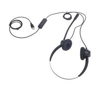SALALIS Comoda Cuffia Telefonica con Archetto Flessibile e Microfono HD Cuffie per Call Center per il Servizio Clienti Telemarketing ABS