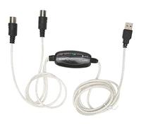 SALALIS Convertitore Cavo USB a MIDI Adattatore Professionale 2 in 1 a 16 per Studio di Produzione Musicale 2 M/6,5 Piedi