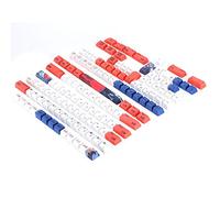 SALALIS Copritasti PBT 134 Tasti Stile Inglese con Elementi di Motivi Animali Copritasti da Gioco per Tastiera PC Tastiere Meccaniche Universali (koi rossa)