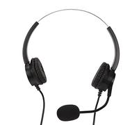 SALALIS Cuffie per Call Center con Doppia Spina da 3,5 Mm, Leggere e Comode, con Microfono con Cancellazione del Rumore per il Servizio Clienti, 1 Paio