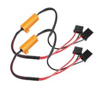 SALALIS Decodificatori LED per Auto Anti Hyper Flash Resistore di Carico Senza Errori per Faro H7, Decodificatore Resistore Premium 2 Pezzi per Faro H7 da 12 V 50 W, Plug and Play, Avvio Rapido,