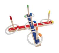 SALALIS di Lancio in Legno Set da Gioco Logica Brain Training per Bambini Gioco di Sport per Interni Ed Esterni per Giochi in Famiglia in Legno Massello di Cotone 5 Pali per Bambini e Adulti