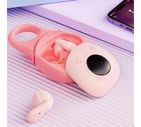 SALALIS Eleganti Auricolari Bluetooth Stereo Wireless Reali Batteria a Lunga Durata Leggeri per gli Spostamenti 2 Conteggi (Rosa)