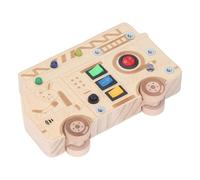 SALALIS Giocattolo con Interruttore del Semaforo Sensoriale Illuminato per la Prima Educazione della Coordinazione Occhio-Mano in Legno di Pino