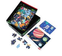 SALALIS Giocattolo Puzzle da 96 Pezzi per Bambini, Elegante Luce Notturna, Divertente Educativo, Carta Non Tossica (pianeta mostro)
