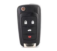 SALALIS Guscio Resistente per Chiave Auto a 4 Pulsanti per Camaro 2010-2013, Custodia Protettiva Nera per Telecomando, Adatta a Chiunque, Realizzata in Materiale ABS