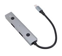 SALALIS Hub USB Alimentato da Intelligenza Artificiale con Controllo Vocale Accurato e Supporto Multilingue per Uffici Domestici e Lavoro Remoto Alluminio Leggero
