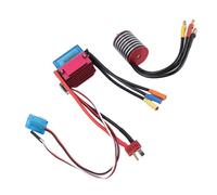 SALALIS Kit ESC 35A Ad Alta velocità Impermeabile Senza Spazzole per Motore RC per Auto da Corsa 1/18 1/16 1/14 (5800KV)