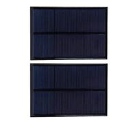 SALALIS Modulo di Alimentazione Epossidico Mini Pannello Solare da 2 Pezzi 500mA per Luci Solari da Prato e Progetti Fai da Te 130x150mm Polisilicio