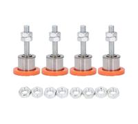 SALALIS Piedino per Macchina da Taglio Piedini Livellanti Antiscivolo Premium da 4 Pezzi per Supporto Stabile Banco da Lavoro in Acciaio Inossidabile PVC