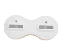 SALALIS Pinne per Tavola da Surf Nere, Set da 3 Pezzi per il Surf, Modello a 5 Gradi, Materiale Plastico di Alta qualità per un Uso Prolungato, Adatte a Tutte le Pinne Base Standard (Bianco)