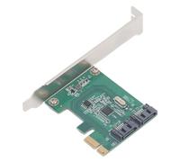 SALALIS Scheda Adattatore PCIe X1 a 2 Porte, Trasferimento Ad Alta | Scheda controller PCI Express X1 con chip ASM1061, Plug and Play, per espansione di archiviazione su PC desktop