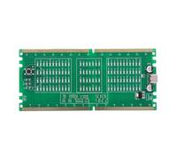 SALALIS Scheda Tester Memoria per Computer Desktop con Luci LED per Rilevamento Guasti RAM DDR4 1 unità