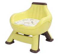 SALALIS Seggiolone con Gambe Solide e Stabili e Morbido Cuscino per Comfort e Sicurezza Nelle Stanze dei Giochi per Bambini (Gialla)