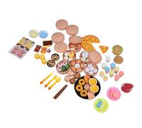 SALALIS Set da Cucina Giocattolo Utensili Lavabili in Plastica Set da Cibo per Bambini Giochi di Ruolo da Cucina, Materiale Incluso per Diverse Scene di Gioco (Cofanetto da 106 pezzi)