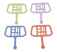 SALALIS Set di 4 Giocattoli per Massaggiagengive in Silicone per Bambini, Morbidi e Lenitivi, per Alleviare le Gengive dei Neonati con Materiale Siliconico Sicuro e Non Tossico