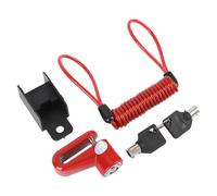 SALALIS Set di Blocca Ruota per Freno a Disco in Lega di Alluminio, Blocco di Sicurezza Antifurto Ad Alta Resistenza per Scooter Elettrici M365 Pro, 1 unità (Rosso)