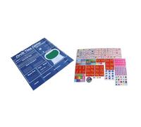 SALALIS Set di Calendari Educativi Schede di Apprendimento per L'esplorazione Manuale per Bambini Applicabili in Aula Domestica PVC 40,9 X 39 Pollici