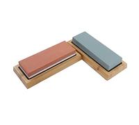 SALALIS Set di Pietre per Affilare con Base in Legno per Lucidare Coltelli e Lame Pietra per Affilare Grana 400-8000 con Pietre per Appiattire