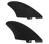 SALALIS Set di Pinne per Tavola da Surf 2 Pezzi, Pinne a Coda di Pesce in PVC Resistente per Stabilizzare Longboard, Ideali per Tutti i Livelli di Surf