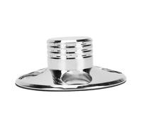 SALALIS Stabilizzatore di Peso per Giradischi Minimizzatore di Rumore per Audiofili Lega di Alluminio con Cuscinetto Morbido Protettivo 3,1 "x 1,2" PC (Argento)