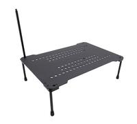 SALALIS Tavolo da Campeggio Pieghevole Regolabile in Altezza Tavolo da Picnic Piccolo in Acciaio Al Carbonio Resistente per Barbecue All'aperto Lega di Alluminio da Pesca Adatto per L'integrazione IGT