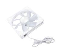 SALALIS Ventola per Case ARGB da 140 Mm con Cuscinetto per Raffreddamento PC 1500 Giri/min Installazione Semplice Bianco