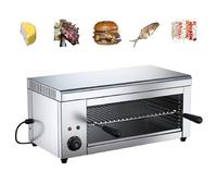 Salamandra Tostapane Fondi Formaggio a Parete 2000W, Grill da Banco Elettrico per Raclette Fonduta 122-572°F, Grill Fonditore per Panini al Formaggio Fuso Bistecche