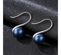 SALAN Orecchini di Perle Naturali Coltivate d'Acqua Dolce di Nuova Moda per Le Donne Gioielli Regalo di Compleanno con Orecchino in Argento Sterling 925