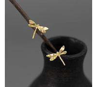 SALAN Simpatici Orecchini A Forma di Libellula in Argento Sterling 925 Orecchini A Bottone per Orecchini da Donna per Regali di Gioielli per Ragazze