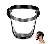 Salangae Maschera a Pieno Facciale, Visiera Protettiva Trasparente, Antistatica Regolabile Scudo Facciale, HD Maschera Protettiva a Pieno Facciale a Prova di Spruzzi di Spray Universale