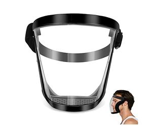 Salangae Maschera a Pieno Facciale, Visiera Protettiva Trasparente, Antistatica Regolabile Scudo Facciale, HD Maschera Protettiva a Pieno Facciale a Prova di Spruzzi di Spray Universale