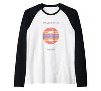 Salar de Uyuni Bolivia Flamingo Tramonto Maglia con Maniche Raglan