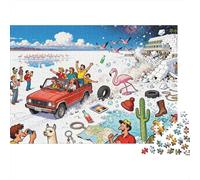 Salar De Uyuni Salt Flat Mirage Madness Puzzle in Legno Impermeabile DIY Puzzles Da 1000 Pezzi Regali Per Adulti Colorati Giochi Educativi