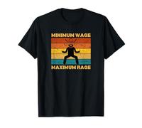 Salario minimo Rabbia massima Lavoratore arrabbiato Maglietta