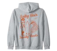 Salato Capelli Sandy Boots Surfer Ragazza Spiaggia Ocean Wave Surf Felpa con Cappuccio