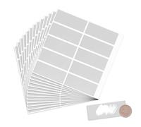 salbsever 300 adesivi rettangolari da grattare, 6,5 x 2,5 cm, etichette autoadesive fai da te, rivelazione di genere, carte da grattare per giochi di lotteria e creazione di biglietti