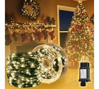 SALCAR 100M 1000 LED catena luminosa in filo di rame, albero di Natale, filo con 8 modalità, timer e memoria, impermeabile, illuminazione natalizia per interni ed esterni, bianco caldo