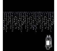 SALCAR 10m 400er LED Luci Stringa 48 stringe, 50-80cm/ogni + 3m Cavo di alimentazione, stringa decorativa LED con sicurezza 31V - Bianca