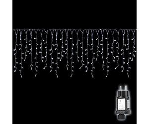 SALCAR 10m 400er LED Luci Stringa 48 stringe, 50-80cm/ogni + 3m Cavo di alimentazione, stringa decorativa LED con sicurezza 31V - Bianca