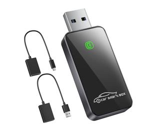 SALCAR Adattatore wireless CarPlay per iPhone - 2025 Aggiornamento | Wireless CarPlay USB Dongle per auto | Stabile e senza interruzioni | Compatibile con iOS 10+ e veicoli con CarPlay di fabbrica