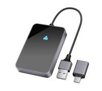 SALCAR Adattatore wireless per auto Android - 2025 | Converte cablato in wireless | Compatibile con Android 11 o superiore | USB-C/A | 5,8 GHz WiFi senza fili