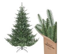 SALCAR Albero di Natale artificiale, 180 cm, con elementi realistici, montaggio rapido grazie al sistema di schermatura pieghevole, albero di Natale artificiale (diametro circa 120 cm, extra grande)