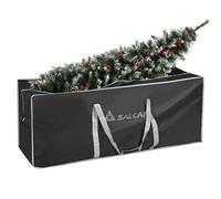 SALCAR Borsa per Albero di Natale, Sacco per Albero Artificiale per alberi fino a 1,8m / 2,1m / 2,4m, Custodia albero di natale 130cm, Sacco con Impermeabile, Antipolvere, Resistente e Pieghevole,Nero