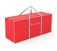SALCAR Borsa per Albero di Natale, Taglia Extra Large per Alberi Alti Fino a 2,7 m, Sacco con Cerniera Robusta, Impermeabile, Antipolvere, Resistente e Pieghevole, con Manico - Rosso