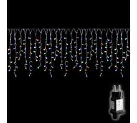 SALCAR Catena luminosa a LED per esterni, 10 m, 400 LED, per interni di Natale, con 8 modalità, timer e funzione memoria, impermeabile, per gazebo, balcone, multicolore