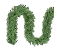 SALCAR DIY Ghirlanda Natalizia Verde 5m PE + PVC nascosto | Decorazione versatile per interni ed esterni | Adatta per feste, matrimoni e decorazioni stagionali